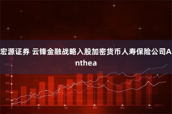 宏源证券 云锋金融战略入股加密货币人寿保险公司Anthea