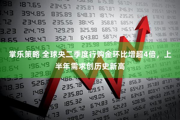 掌乐策略 全球央二季度行购金环比增超4倍，上半年需求创历史新高
